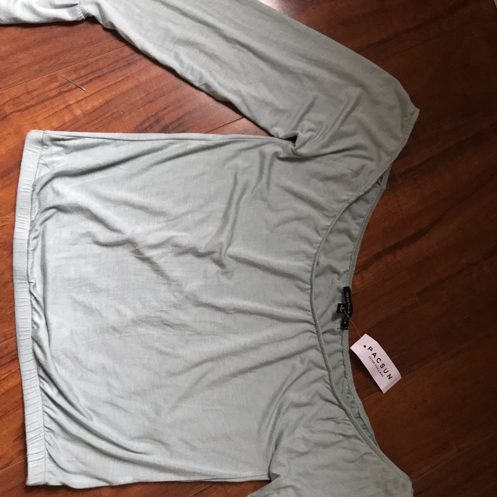 Kendall & Kylie off the shoulder crop top.